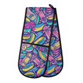 thumbnail image 1 of Dailycode Double Sided Oven Mitt with Loop Heat Resistant Kitchen Long Potholders 7" x 35" Colorful Skate, 1 of 6