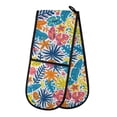 thumbnail image 1 of Dailycode Double Sided Oven Mitt with Loop Heat Resistant Kitchen Long Potholders 7" x 35" Colorful Various Leaf, 1 of 6