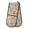 thumbnail image 1 of Dailycode Double Sided Oven Mitt with Loop Heat Resistant Kitchen Long Potholders 7" x 35" Corgi and Red Flower, 1 of 6