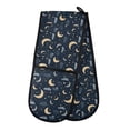 thumbnail image 1 of Dailycode Double Sided Oven Mitt with Loop Heat Resistant Kitchen Long Potholders 7" x 35" Crescent Moon Star Cloud, 1 of 6