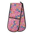 thumbnail image 1 of Dailycode Double Sided Oven Mitt with Loop Heat Resistant Kitchen Long Potholders 7" x 35" Cute Clown and Polka Dots, 1 of 6