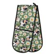 thumbnail image 1 of Dailycode Double Sided Oven Mitt with Loop Heat Resistant Kitchen Long Potholders 7" x 35" Cute Cow and Daisy, 1 of 6