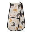 thumbnail image 1 of Dailycode Double Sided Oven Mitt with Loop Heat Resistant Kitchen Long Potholders 7" x 35" Cute Crescent Moon and Sun, 1 of 6