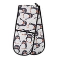 thumbnail image 1 of Dailycode Double Sided Oven Mitt with Loop Heat Resistant Kitchen Long Potholders 7" x 35" Cute Happy Penguins, 1 of 6