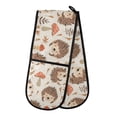 thumbnail image 1 of Dailycode Double Sided Oven Mitt with Loop Heat Resistant Kitchen Long Potholders 7" x 35" Cute Hedgehogs and Forest Mushrooms, 1 of 6
