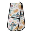 thumbnail image 1 of Dailycode Double Sided Oven Mitt with Loop Heat Resistant Kitchen Long Potholders 7" x 35" Cute Mermaids and Friends, 1 of 6