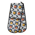 thumbnail image 1 of Dailycode Double Sided Oven Mitt with Loop Heat Resistant Kitchen Long Potholders 7" x 35" Cute Minimalistic Penguins, 1 of 6