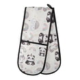 thumbnail image 1 of Dailycode Double Sided Oven Mitt with Loop Heat Resistant Kitchen Long Potholders 7" x 35" Cute Panda and Unicorn, 1 of 6