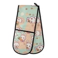 thumbnail image 1 of Dailycode Double Sided Oven Mitt with Loop Heat Resistant Kitchen Long Potholders 7" x 35" Cute Rabbit Hold Carrot, 1 of 6