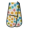 thumbnail image 1 of Dailycode Double Sided Oven Mitt with Loop Heat Resistant Kitchen Long Potholders 7" x 35" Cute Stars, 1 of 6