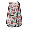 thumbnail image 1 of Dailycode Double Sided Oven Mitt with Loop Heat Resistant Kitchen Long Potholders 7" x 35" Cute Strawberries Face, 1 of 6