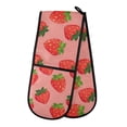 thumbnail image 1 of Dailycode Double Sided Oven Mitt with Loop Heat Resistant Kitchen Long Potholders 7" x 35" Cute Strawberries, 1 of 6