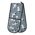 thumbnail image 1 of Dailycode Double Sided Oven Mitt with Loop Heat Resistant Kitchen Long Potholders 7" x 35" Cute Terrier Dogs, 1 of 6