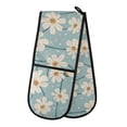 thumbnail image 1 of Dailycode Double Sided Oven Mitt with Loop Heat Resistant Kitchen Long Potholders 7" x 35" Daisy Chrysanthemum Flower, 1 of 6