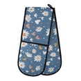 thumbnail image 1 of Dailycode Double Sided Oven Mitt with Loop Heat Resistant Kitchen Long Potholders 7" x 35" Daisy Flower and Heart, 1 of 6