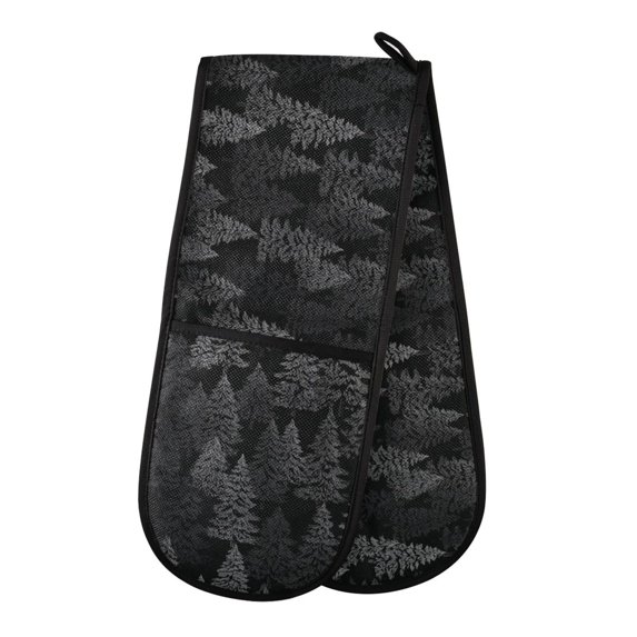 Dailycode Double Sided Oven Mitt with Loop Heat Resistant Kitchen Long Potholders 7" x 35" Dark Pine Tree