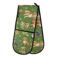 thumbnail image 1 of Dailycode Double Sided Oven Mitt with Loop Heat Resistant Kitchen Long Potholders 7" x 35" Dogs and Pawprints, 1 of 6