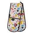 thumbnail image 1 of Dailycode Double Sided Oven Mitt with Loop Heat Resistant Kitchen Long Potholders 7" x 35" Doodle Lines Graffiti, 1 of 6
