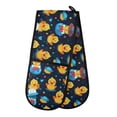 thumbnail image 1 of Dailycode Double Sided Oven Mitt with Loop Heat Resistant Kitchen Long Potholders 7" x 35" Ducks with Hat and Heart, 1 of 6