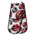 thumbnail image 1 of Dailycode Double Sided Oven Mitt with Loop Heat Resistant Kitchen Long Potholders 7" x 35" Erogenous Lip, 1 of 6
