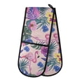 thumbnail image 1 of Dailycode Double Sided Oven Mitt with Loop Heat Resistant Kitchen Long Potholders 7" x 35" Flamingo with Flowers, 1 of 6