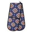 thumbnail image 1 of Dailycode Double Sided Oven Mitt with Loop Heat Resistant Kitchen Long Potholders 7" x 35" Folk Art Arabesque, 1 of 6