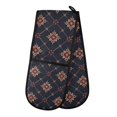 thumbnail image 1 of Dailycode Double Sided Oven Mitt with Loop Heat Resistant Kitchen Long Potholders 7" x 35" Folk Art Shape, 1 of 6