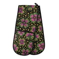 thumbnail image 1 of Dailycode Double Sided Oven Mitt with Loop Heat Resistant Kitchen Long Potholders 7" x 35" Four Leaf Clover Star, 1 of 6