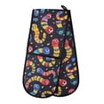 thumbnail image 1 of Dailycode Double Sided Oven Mitt with Loop Heat Resistant Kitchen Long Potholders 7" x 35" Funny Caterpillar, 1 of 6