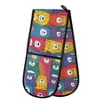 thumbnail image 1 of Dailycode Double Sided Oven Mitt with Loop Heat Resistant Kitchen Long Potholders 7" x 35" Funny Colorful Bears, 1 of 6
