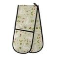 thumbnail image 1 of Dailycode Double Sided Oven Mitt with Loop Heat Resistant Kitchen Long Potholders 7" x 35" Gooses with Flowers Leaf, 1 of 6