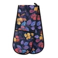 thumbnail image 1 of Dailycode Double Sided Oven Mitt with Loop Heat Resistant Kitchen Long Potholders 7" x 35" Groovy Flower and Leaf, 1 of 6