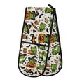 thumbnail image 1 of Dailycode Double Sided Oven Mitt with Loop Heat Resistant Kitchen Long Potholders 7" x 35" Halloween Frogs Pumpkin Candy, 1 of 6