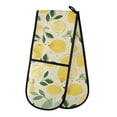 thumbnail image 1 of Dailycode Double Sided Oven Mitt with Loop Heat Resistant Kitchen Long Potholders 7" x 35" Hand Drawn Lemon and Leaf, 1 of 6