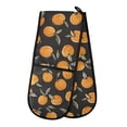 thumbnail image 1 of Dailycode Double Sided Oven Mitt with Loop Heat Resistant Kitchen Long Potholders 7" x 35" Hand Drawn Oranges, 1 of 6