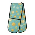 thumbnail image 1 of Dailycode Double Sided Oven Mitt with Loop Heat Resistant Kitchen Long Potholders 7" x 35" Happy Cartoon Sun, 1 of 6