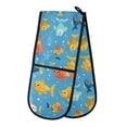 thumbnail image 1 of Dailycode Double Sided Oven Mitt with Loop Heat Resistant Kitchen Long Potholders 7" x 35" Happy Fish on Sea, 1 of 6