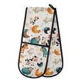 thumbnail image 1 of Dailycode Double Sided Oven Mitt with Loop Heat Resistant Kitchen Long Potholders 7" x 35" Horse Cow Chicken Bird Sheep, 1 of 6