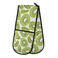 thumbnail image 1 of Dailycode Double Sided Oven Mitt with Loop Heat Resistant Kitchen Long Potholders 7" x 35" Kiwi Fruit Slice, 1 of 6