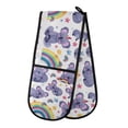 thumbnail image 1 of Dailycode Double Sided Oven Mitt with Loop Heat Resistant Kitchen Long Potholders 7" x 35" Koalas Star Rainbow, 1 of 6
