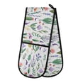 thumbnail image 1 of Dailycode Double Sided Oven Mitt with Loop Heat Resistant Kitchen Long Potholders 7" x 35" Lavender Leaves Cactus, 1 of 6