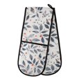 thumbnail image 1 of Dailycode Double Sided Oven Mitt with Loop Heat Resistant Kitchen Long Potholders 7" x 35" Leaf with Red Berries, 1 of 6