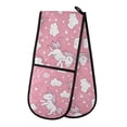 thumbnail image 1 of Dailycode Double Sided Oven Mitt with Loop Heat Resistant Kitchen Long Potholders 7" x 35" Lively Unicorn Star Cloud, 1 of 6