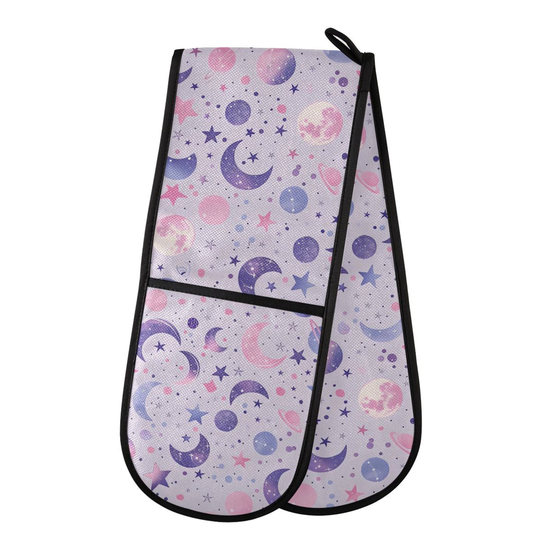 Dailycode Double Sided Oven Mitt with Loop Heat Resistant Kitchen Long ...