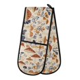thumbnail image 1 of Dailycode Double Sided Oven Mitt with Loop Heat Resistant Kitchen Long Potholders 7" x 35" Mushroom and Herb, 1 of 6