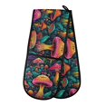 thumbnail image 1 of Dailycode Double Sided Oven Mitt with Loop Heat Resistant Kitchen Long Potholders 7" x 35" Mushroom and Leaves, 1 of 6