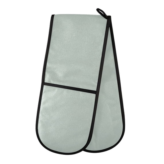 Dailycode Double Sided Oven Mitt with Loop Heat Resistant Kitchen Long Potholders 7" x 35" Pale Green