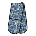 thumbnail image 1 of Dailycode Double Sided Oven Mitt with Loop Heat Resistant Kitchen Long Potholders 7" x 35" Panda and Civet Cat Face, 1 of 6