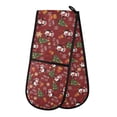 thumbnail image 1 of Dailycode Double Sided Oven Mitt with Loop Heat Resistant Kitchen Long Potholders 7" x 35" Penguin Christmas Tree, 1 of 6