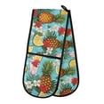 thumbnail image 1 of Dailycode Double Sided Oven Mitt with Loop Heat Resistant Kitchen Long Potholders 7" x 35" Pineapple Orange Leaf Drink, 1 of 6